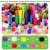 Sonwyoung 119 Pcs Manipulative Cubes with Activity Cards Linking Cubes Activity Set Math Cubes with Storage Container Connecting Blocks Cubes Set Educational Toy for Age 4-8 Preschool