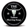 TSE for Men Bay Rum Shaving Soap with Tallow and Shea Butter. Natural Ingredients for Rich Lather and a Smooth Comfortable Shave. Artisan 4.5 oz Semi-Soft Italian Style. Made in the USA.