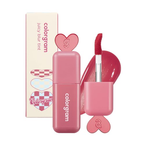 COLORGRAM Juicy Blur Tint 02 Guava Bolt | Daily Semi-Matte, Semi-Glossy, Long-Lasting Lip Stain, Moisturizing, Buildable & Blendable, highly Pigmented (0.12 Fl. Oz.)