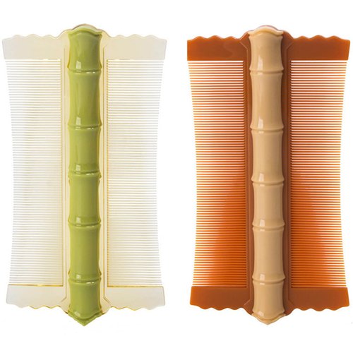 Fine Tooth Comb for Dandruff, 2 Pcs Double-Sided Comb Dandruff Comb Scalp Brush Anti-Static Hair Comb With Handle, Drain Dandruff Hair Comb Hair Styling Tool Accessories for Dandruff Removal