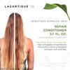 Lazartigue Repair Conditioner, Intensive Repair for Damaged Hair, Enriched with Vegetal Keratin, Vegan, Sulfate-Free, Silicone-Free, 5.1 fl.oz.