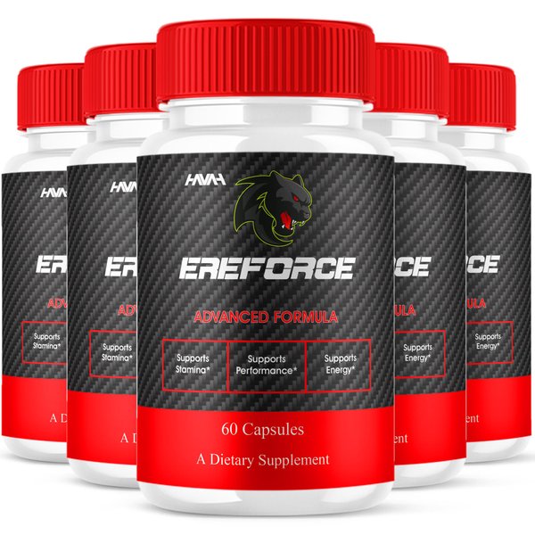 Havah (5 Pack) Ereforce Performance Supplement Ere Force Maximum Support Capsules, Ereforce Maximum Strength Multivitamin Overall Health Formula, Ereforce Daily Performance Supplement (300 Capsules)