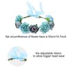 Cinaci 4 Pack Handmade Adjustable Floral Rose Flower Wreath Crown Headbands Garland Wedding Party Headpiece for Women Brides Bridemaids Girls Teens
