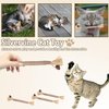 Biunnru Silvervine Cat Toy for Dental Care, Chewing, and Interactive Play Teeth Cleaning and Fresh Breath Toy for Indoor Outdoor Cats (3Pcs)