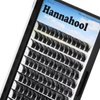 Hannahool 120pcs D Curl Individual Wide Stem Cluster DIY Eye Lashes Extensions Mixed 10-12-14-16mm/14-16-18mm/12-14-16mm Makeup Dramatic Volume Lashes (mixed 14-16-18mm)