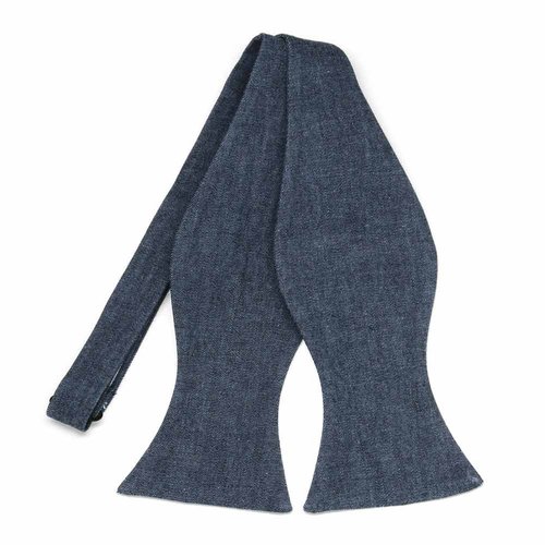 tiemart Premium Self-Tie Bow Tie (Denim)