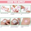 100 PCS Funny Pink Gingerbread Temporary Tattoos Sticker Birthday Gingerbread Man House Cookie Candy Christmas Party Decorations Supplies Favors Boys Girl Cute Fake Tattoo School Reward Themed Winter