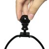 DGBRSM 8 Inch Lamp Harp Holder with 1-1/2 Inch Lamp Finial Oil Rubbed Black Steel Ball Knob Lamp Shade Finial for Table and Floor Lamps, Black