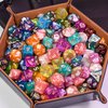 Poludie DND Dice Sets, 175Pcs Polyhedral D&D Dice with 4 Leather Bags for D&D (Dungeon and Dragon), Role-Playing Games, MTG Table Games(25Sets)