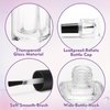 AHIER Empty Nail Polish Clear Bottles with Brush Cap Funnel and Mixing Ball (15ml 5p)