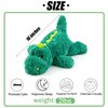 YOUBLEK 16" | 2 Pounds Green Dinosaur Weighted Stuffed Animals,Sensory Comfort Plush Throw Pillow Toy,Kawaii Plushies Hugging Toy Gifts for Kids & Adults (Dinosaur, 16 inch 2 Pounds)