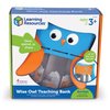 Learning Resources Wise Owl Teaching Bank - 4 Pieces, Ages 3+ Toddler Learning Toys, Play Money Toy for Kids, Save Spend Give Bank