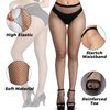 Buauty 3 pcs black fishnet stockings for women, fishnet tights plus size one size fit all