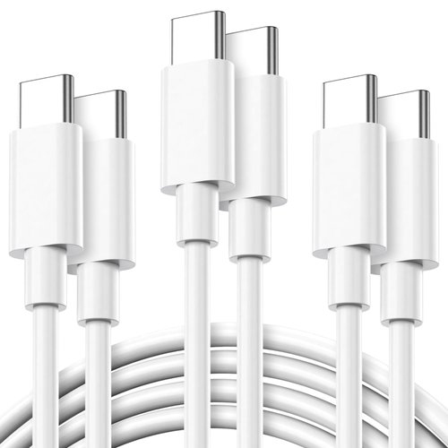 USB C to USB C Cable，USB C Charger，Type C Fast Charging Cable for iPhone 16 15 Pro Plus Pro Max，for Galaxy S24 S23, for iPad Pro/Air, for MacBook Pro/Air and More [3.3FT+6.6FT+10FT] 60W 3Pack