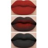 Waterproof Lip Glaze Set, Black, Red Lipstick, Lip Gloss, Long Lasting Color, Velvet Blendable, Mardi Gras Valentine's Day Gifts