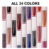 WAQIA 24Pcs Matte Liquid Lipstick Set Waterproof Lip Gloss Kit Long Lasting Lipgloss Kit