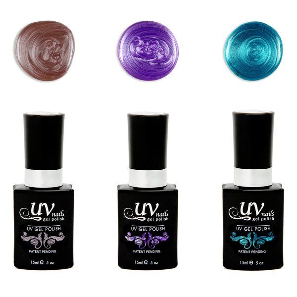 UV-Nails Ostara Set of 3 UV or LED gel polish