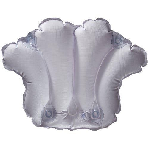 Aquasentials Inflatable Bath Pillow - Terry Cloth (White)
