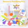 OUWANCH Montessori Toys for Babies 6-12 Months, 8 in 1 Montessori Baby Toys, Soft Baby Teething Toys, Stacking Building Blocks & Cups for Infants, Montessori Toys for 6+ Month Old