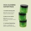 Meebak Cica Cleansing Water Pads | Makeup Remover Pads | Face Cleansing Wipes | Exfoliation Toner Pads | Hydrating & Toning for Sensitive Skin - 80ct