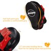 Valleycomfy Boxing Curved Focus Punching Mitts- Leatherette Training Hand Pads,Ideal for Karate, Muay Thai Kick, Sparring, Dojo, Martial Arts(Red)