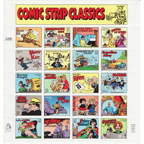 USPS Comic Strip Classics (Classic Collection) (Sheet of 20) 32 Cent Postage Stamps 1995 Scott #3000