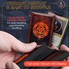 WizardWard MTG Card Sleeves (Red Arcane) Pack of 105 - Smooth Shuffling MTG Sleeves 100 Micron Thickness -66mm x 90mm Magic the Gathering Card Sleeves