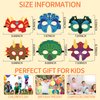 TAOVEN 30 Pcs Dinosaur Party Decorations Packs- Felt Dinosaur Masks for Kids, Dino Mask Birthday Party Decorations and Dinosaur Party Favors Supplies