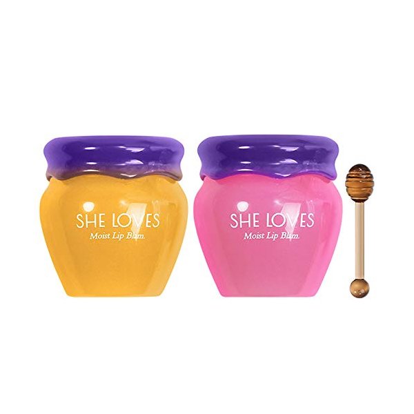 2 Pcs She Loves Day & Night Moisturizing Lip Balm, Anti-cracking Lip Balm, Moisturizing And Nourishing Lip Balm, 10g