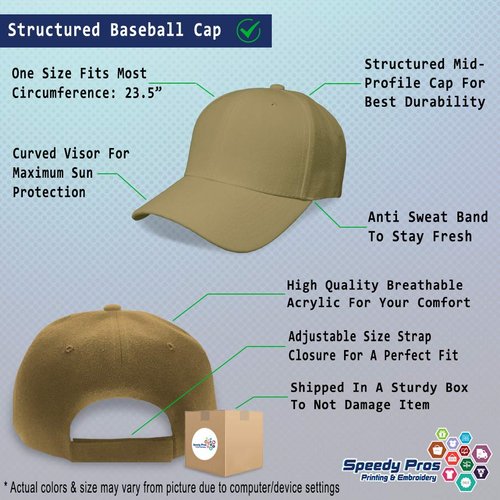 Speedy Pros Baseball Cap Retired Under New Management Embroidery Acrylic Dad Hats for Men & Women Strap Closure Khaki