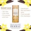 Sweet Love Body Powder, 3 pack, Ora's Amazing Herbal, Scented Talc Free Dusting Powder with Vanilla & Frankincense