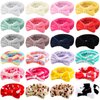 WILLBOND 24 Pack Spa Headband Bow Hair Band Facial Makeup Headband Women Face Wash Headband Adjustable Skincare Headbands Flannel Towel Soft Head Wraps for Women Shower Washing Face(Stylish Pattern)