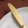 Gold Dinner Knives Set Of 12, Berglander Stainless Steel Titanium Plating Shiny Gold Dinner Knife, Butter Knife Spreader Table Knives Sturdy And Dishwasher Safe