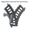 Replacement Part for Fisher-Price Thomas and Friends Trackmaster Train Playset BHY57 and BDP15 - Gray Y Short Left Turn Track YS