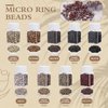Yuxung 4500 Pcs Beads for Hair Extensions 5 mm Silicone Lined Beads Microlink Rings Human Hair Extension Tools, 9 Colors
