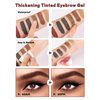 Waterproof Eyebrow Gel Dark Brown,Sweat-Proof Longwear Strong Hold Tinted Brow Gel, Vegan, Cruelty-Free, Brow Glue Mascara for Eyebrows with Eyebrow Brush, Enhance Eye Brows Filler Makeup for Women-04