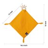 AmazingM Baby Muslin Security Blanket with Food Grade Silionce Teether,Soothe Teething Toy for Boys and Girls,100% Polyester (Yellow)
