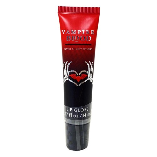 Bath & Body Works Vampire Blood Lip Gloss 2 Piece Set with a Natural Oats Sample Soap