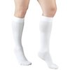 Truform 20-30 mmHg Compression Stockings for Men and Women, Knee High Length, Closed Toe, White, Small, 2 Count