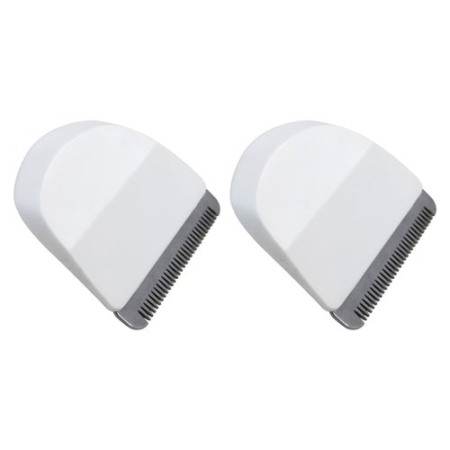 LINGSEE New Replacement Trimmer Blades for Professional Peanut Snap On Clipper/Trimmer Blade #2068-300 Compatible with Wahl Peanuts Hair Clipper (White, 2-pack)