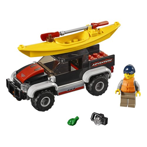 LEGO City Great Vehicles Kayak Adventure 60240 Building Kit (84 Pieces)