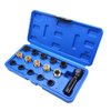 CALIDAKA Spark Plug Repair Kit 16Pcs Carbon Steel Spark Plug Tap Thread Repair Tools M14 X 1.25 Rethreading Set with Portable Case