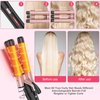 Curling Wand Set, Curling Iron Interchangeable 3 Barrel Curler with Ceramic Tourmaline Professional 5 in 1 Wand Curling Iron,for Women with Curler and Waver