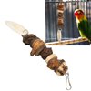 Zerodis Parrot Chewing Toys,Parrot Nut Chew Toy Birds Grinding Mouth Stick Birds Foraging Toy Bird Treat Sticks for Cockatiel Parakeet Birds