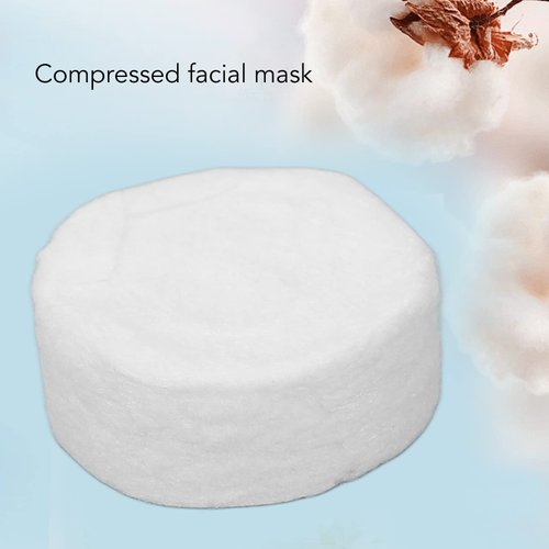 100pcs Compressed Facial Mask Sheet, Disposable Pure Cotton Facial Mask Sheets for Skin Care DIY Facial Wrapped Paper for Home Beauty Salon