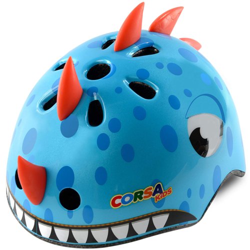Kids Toddler Bike Helmet, Adjustable and Multi-Sport for Child Infant Baby, 2 Sizes for Age 1-3-5 Years Boys Girls (Blue Dinosaur, Small)