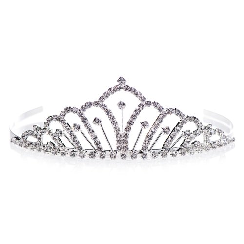 Anderson's Karen Tiara, Rhinestone Wedding, Prom, Pageant Tiara, Queen Or Princess Tiara for Prom, Homecoming, Pageant, Wedding, School Dance, Award, Costume, Party, Event