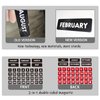Double-Sided Magnetic Numbers and Months for Dry Erase Calendar Whiteboard, Calendar Magnets for Magnetic Whiteboard and Refrigerator Calendar(0.55”x0.55”)