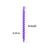 50 Pack Plastic Spiral Hair Perm Rods - Hairdressing Styling Curling Rods for Women and Girls