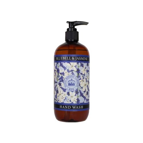 The English Soap Company Kew Gardens Luxury Hand and Body Wash, Refreshing Botanical Wash with a Rich Lather, Enriched with Soothing Aloe Vera and Vitamin E, Bluebell and Jasmine Scent 500ml